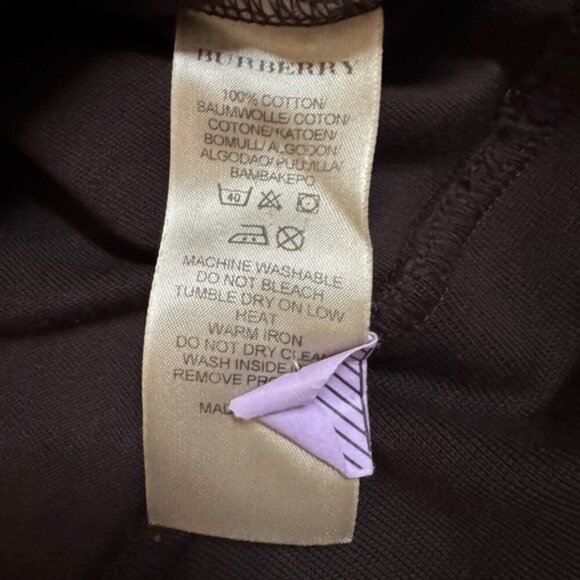 Burberry Brit XXL Cigar Brown Tartan Novacheck Trim 1/4 Zip Roadster Sweater - Picture 12 of 16